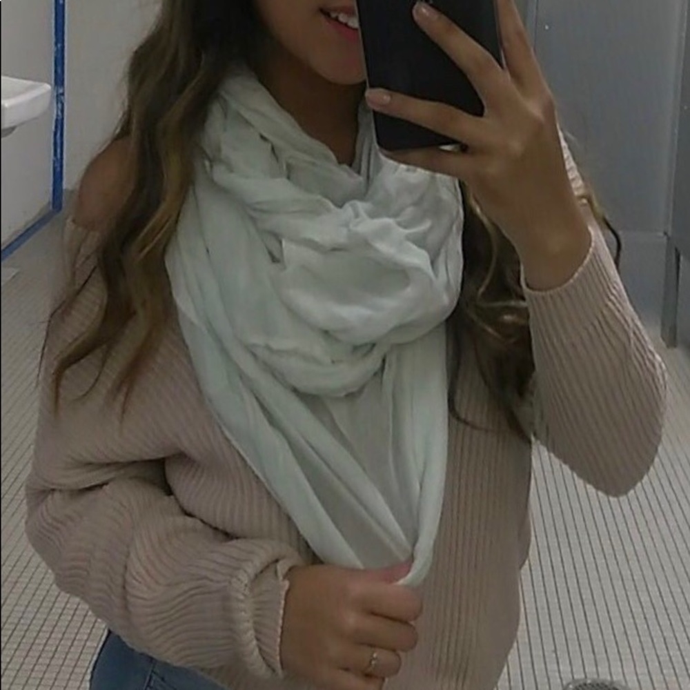 Off white infinity scarf